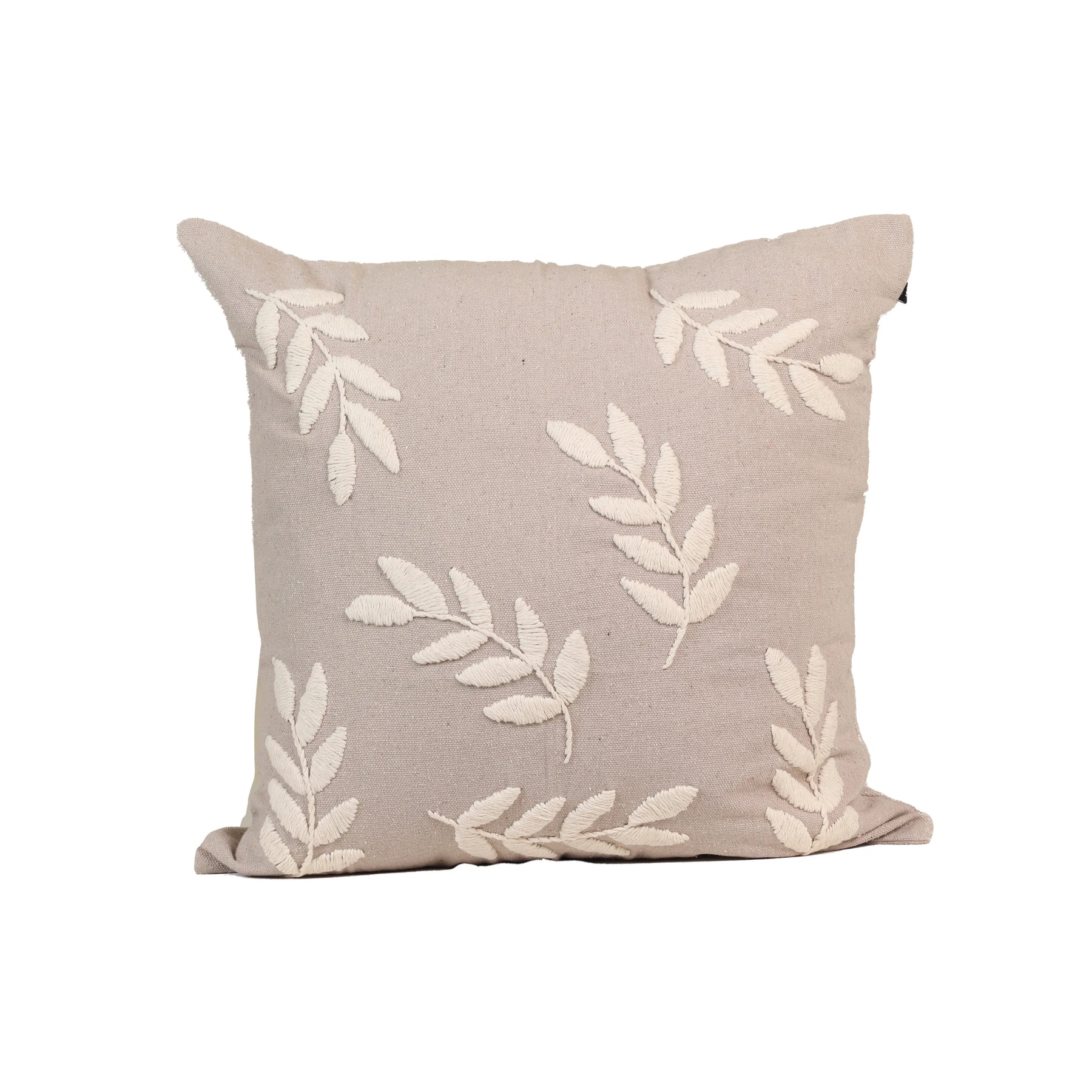 Kit com 2 Almofadas Flora - Verde c/ Cru - Off White