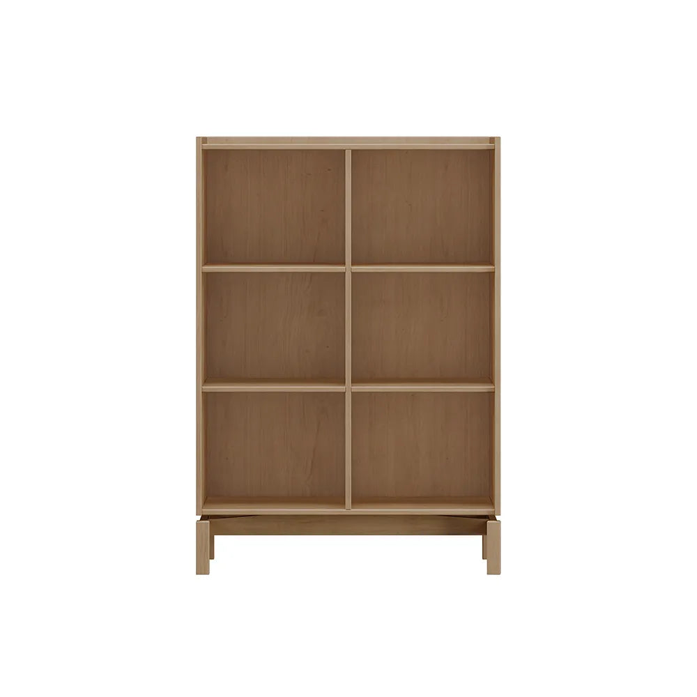 Cristaleira de Madeira Maciça 2 Portas com Vidro Canelado Amsterdã 80 cm - Natural c/ Verde