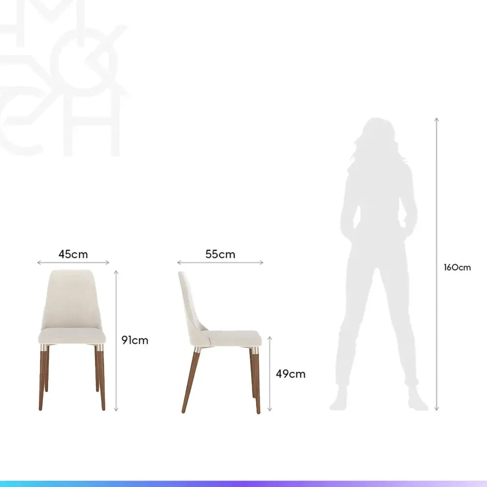 Conjunto de Jantar Mesa Redonda com Vidro Cloe 4 Cadeiras Lara - Champanhe c/ PU Off White