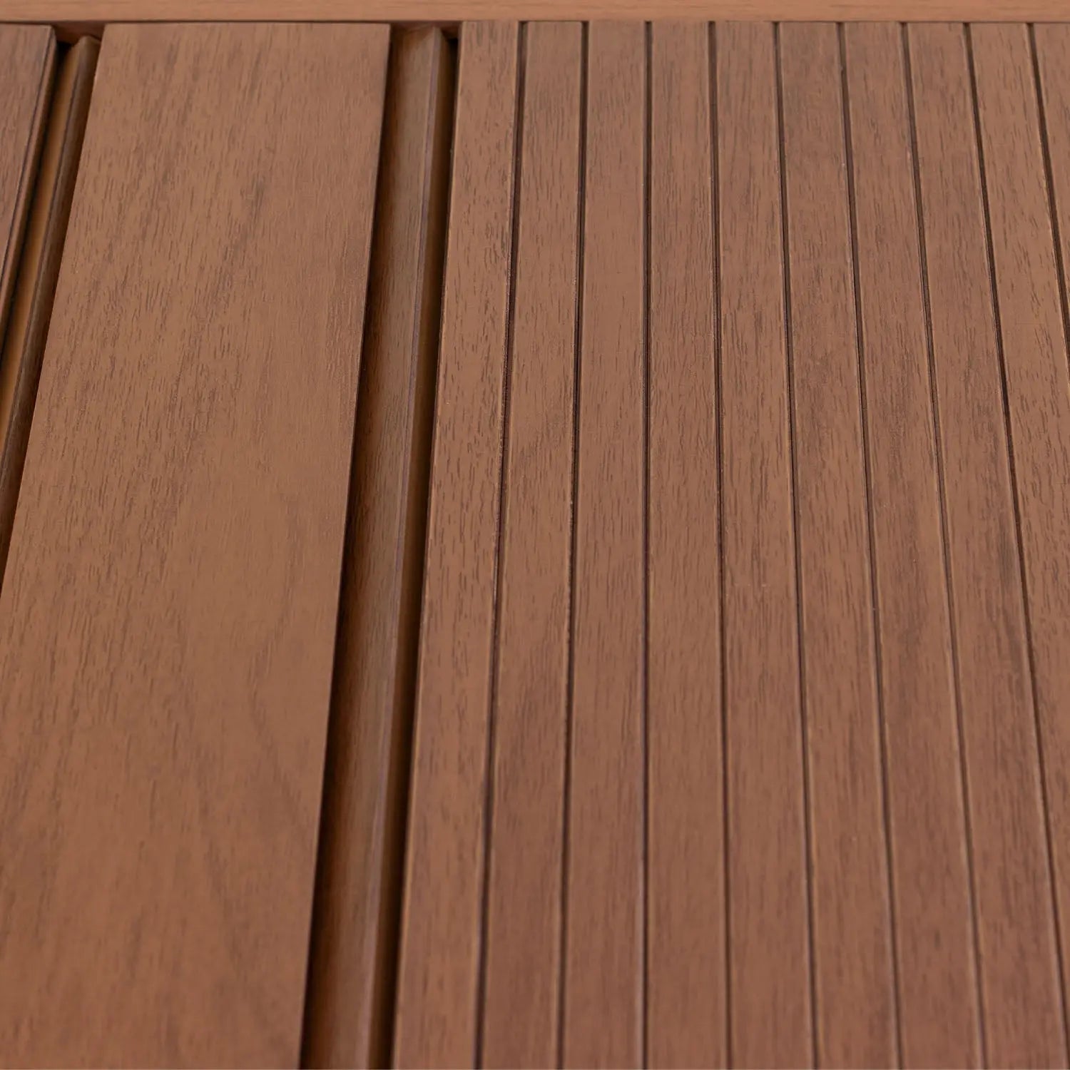 Mesa de Jantar Extensível Smart 120/180 cm - Imbuia c/ Vidro Branco