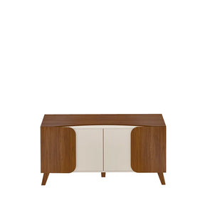 Buffet 4 Portas Nápoles 160 cm - Natural c/ Off White