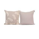 Kit com 2 Almofadas Flora - Verde c/ Cru - Off White