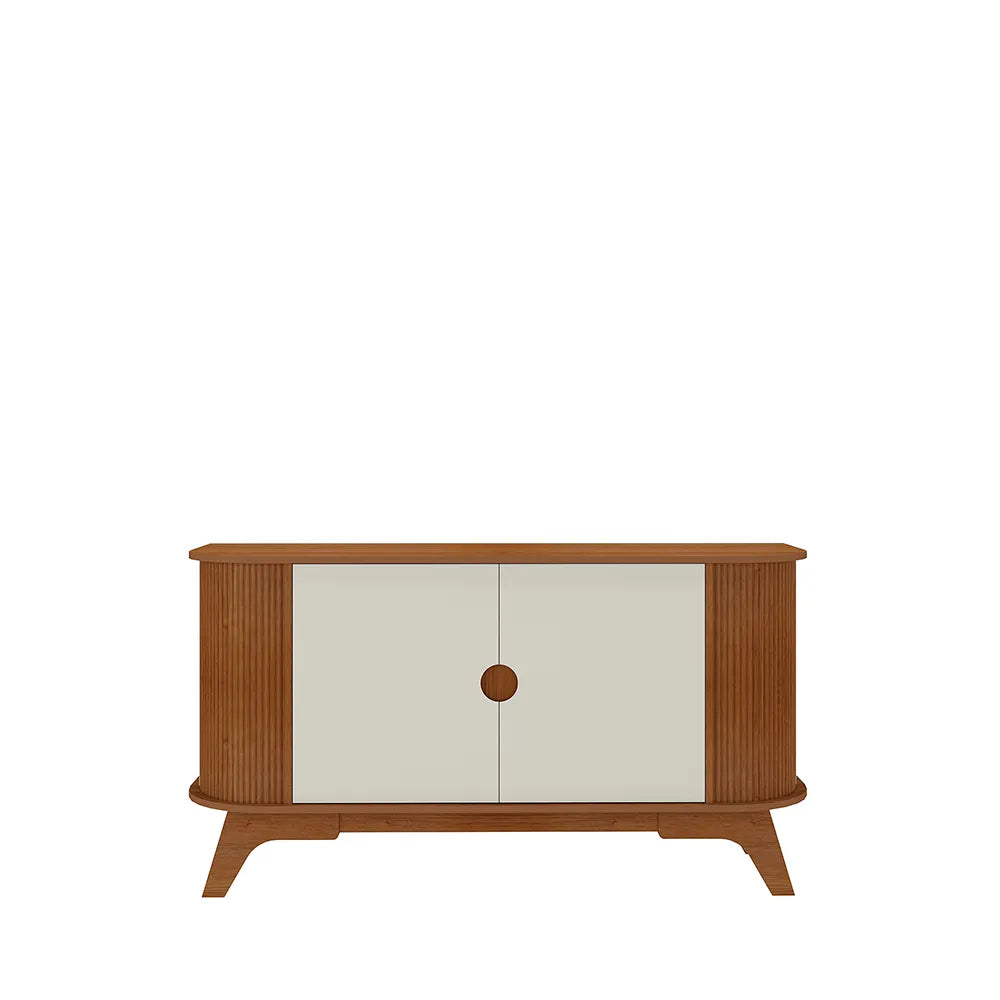Buffet 2 Portas Tivoli 140 cm - Mel c/ Off White
