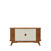 Buffet 2 Portas Tivoli 140 cm - Mel c/ Off White