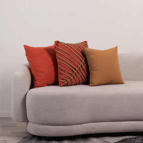 Kit com 3 Capas de Almofadas Nó - Terracota c/ Caramelo