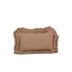 Kit com 2 Capas de Almofadas Plissê - Caramelo