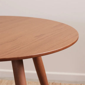 Conjunto de Jantar Mesa Redonda Ollie 2 Cadeiras New Drop - Natural c/ Off White