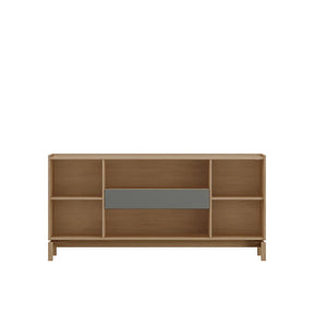 Buffet 4 Portas 1 Gaveta Amsterdã 165 cm - Natural c/ Verde