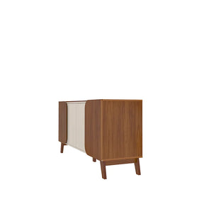 Buffet 4 Portas Nápoles 160 cm - Natural c/ Off White
