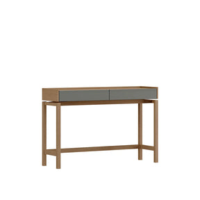 Aparador 2 Gavetas Amsterdã 120 cm - Natural c/ Verde