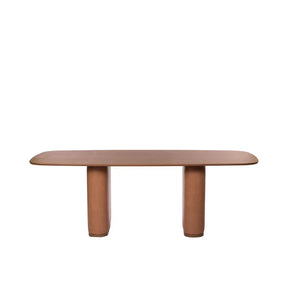 Conjunto de Jantar Mesa Retangular Lintz 8 Cadeiras Giratória Dakota - Canella c/ Caramelo