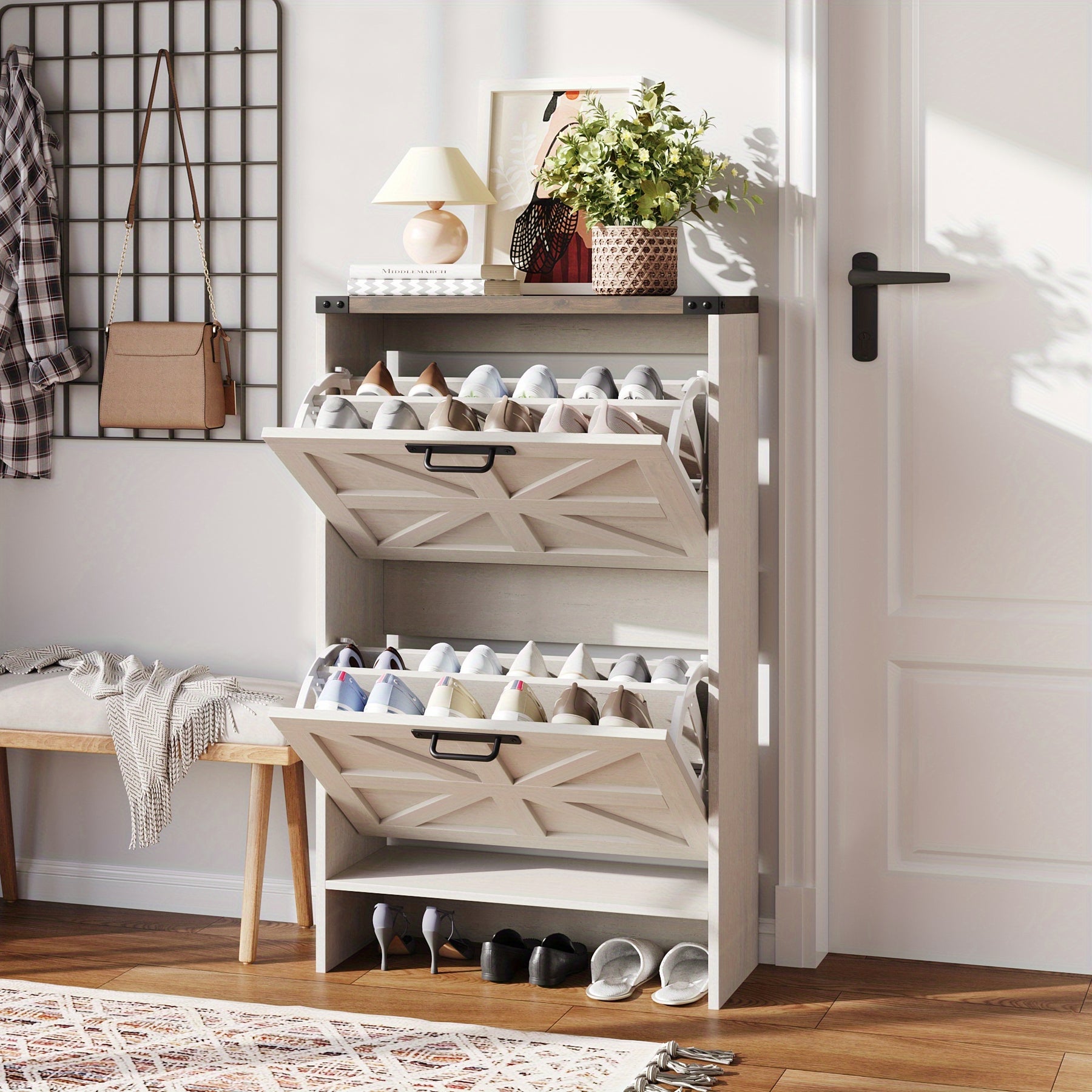 Armário para Sapatos para Hall de Entrada + 1 Ano de Garantia
