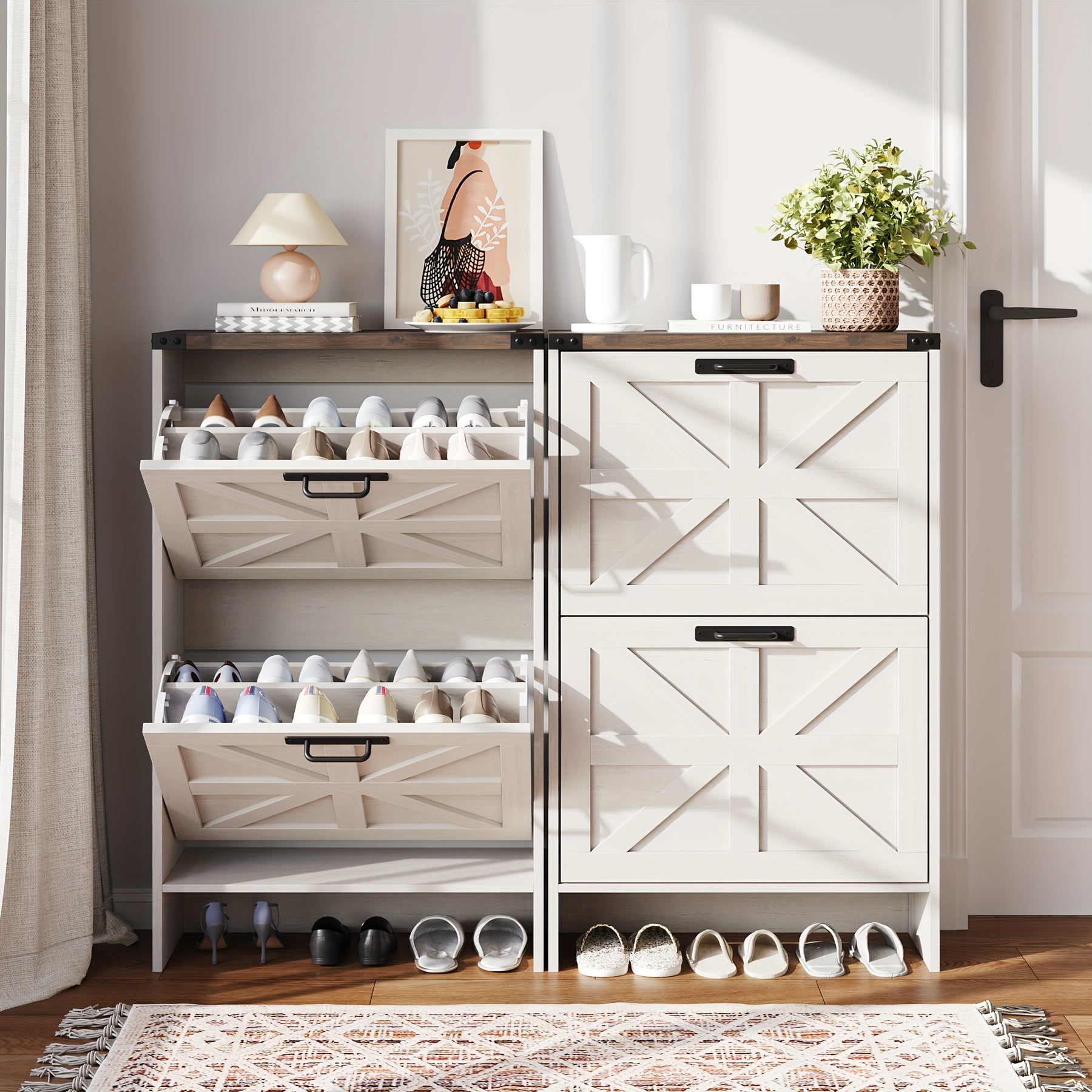 Armário para Sapatos para Hall de Entrada + 1 Ano de Garantia