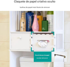 Armário de Armazenamento Sobre o Vaso