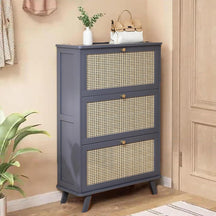 Sapateira de Bambu 3 Portas + 1 Ano de Garantia