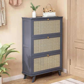 Sapateira de Bambu 3 Portas + 1 Ano de Garantia