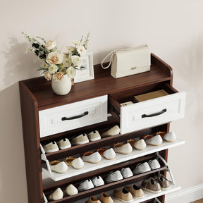 Armário de Sapatos com 3 Portas 2 Gavetas + 1 Ano de Garantia