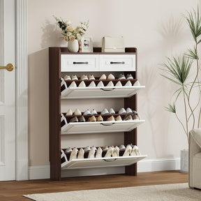 Armário de Sapatos com 3 Portas 2 Gavetas + 1 Ano de Garantia