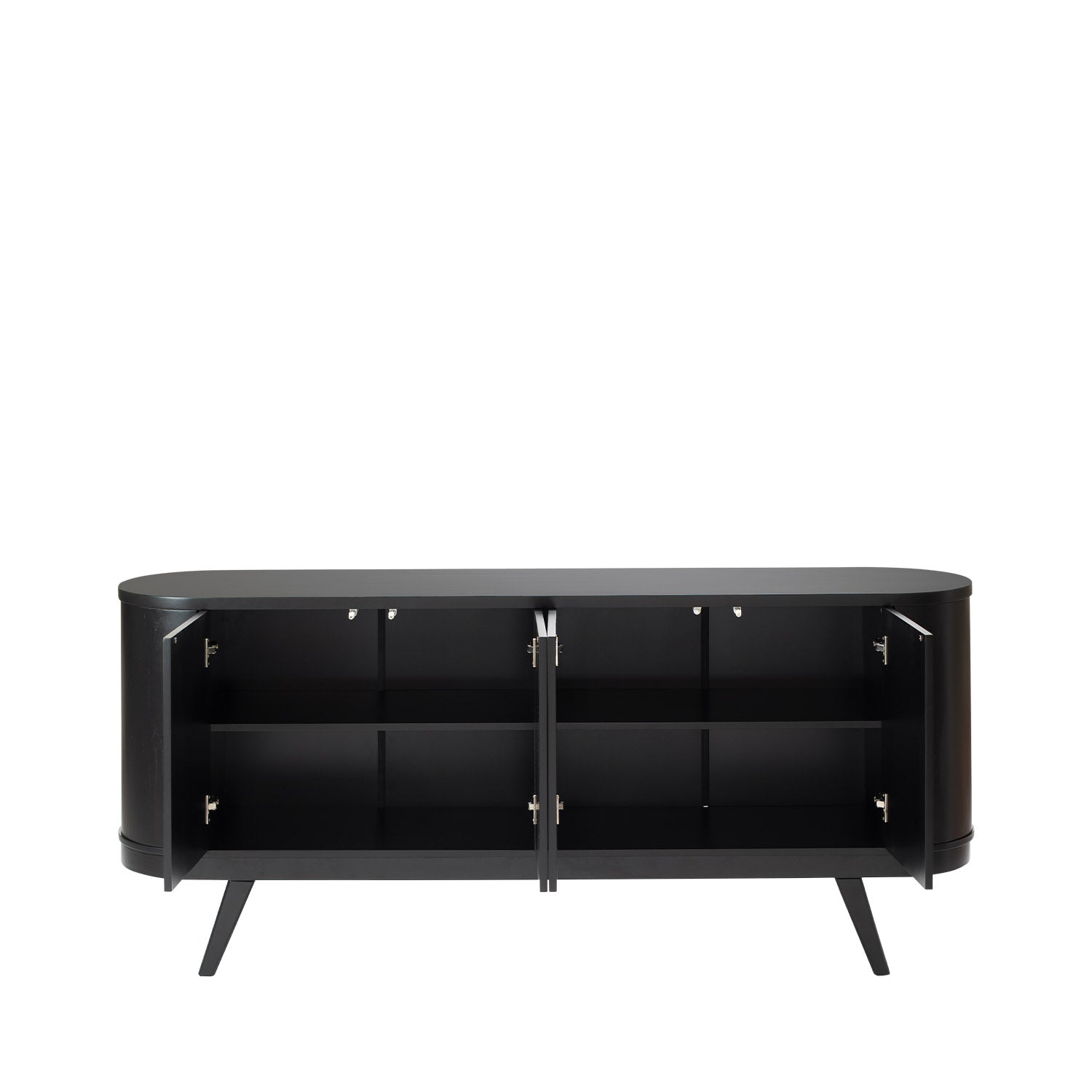 Buffet 4 Portas Gaya 180 cm - Preto Fosco