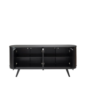 Buffet 4 Portas Gaya 180 cm - Preto Fosco