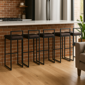 Banqueta Sendai PU Marrom