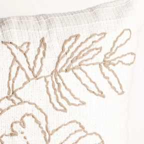 Kit com 3 Almofadas Florear 45 x 45 cm - Cru c/ Caramelo