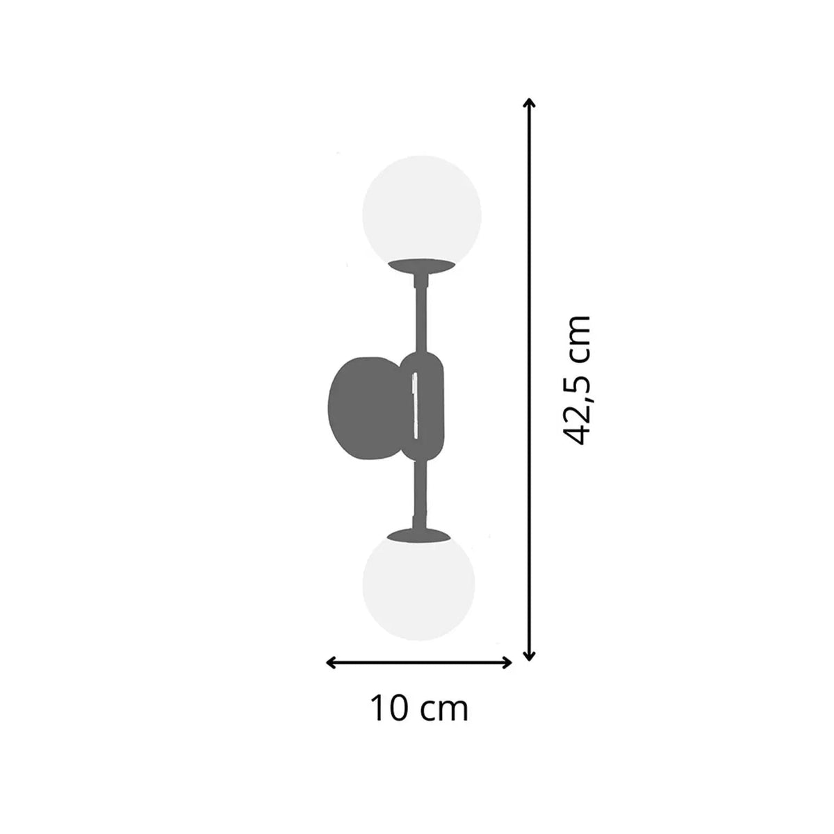 Arandela de Parede Bloomsbury Ouro Velho 43 cm