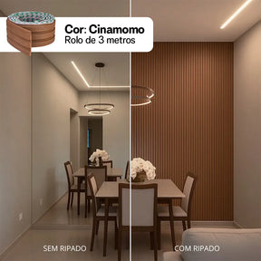Kit Painel Ripado Autocolante 3M Laminado