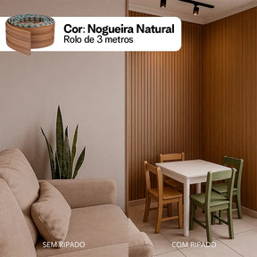 Kit Painel Ripado Autocolante 3M Laminado