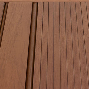 Mesa de Jantar Extensível Smart 120/180 cm - Imbuia c/ Vidro Branco