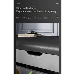 23.62 inch shoe cabinet, integrated multifunctional shoe cabinet for lobby, bedroom, and corridor, with 3 layers of storage space, leather soft bag cushion, convenient and movable, easy to install Gift suitable for giving.