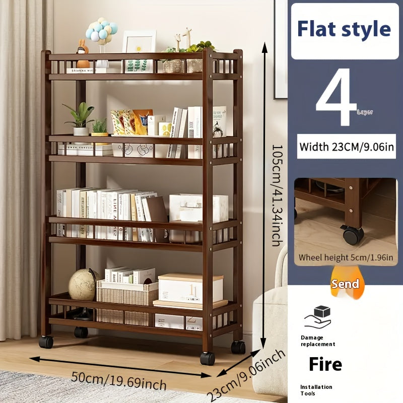 8-story Bamboo Shoe Rack, Multi-purpose Storage Rack, Narrow Space Storage Rack, Simple Bamboo Shoe Rack Suitable For Various Rooms, Room Decoration Rack, Bookshelf Kitchen Shelf, Holiday Gift, Housewarming Gift. Shoe Storage Box