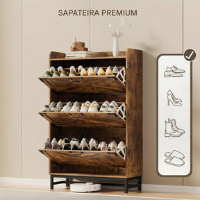 Armário de Sapatos Com 2,3 ou 4 Portas Dobráveis + 1 Ano de Garantia