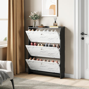 Sapateira com 3 Gavetas Basculantes e 2 Gavetas de Armazenamento + 1 Ano de Garantia