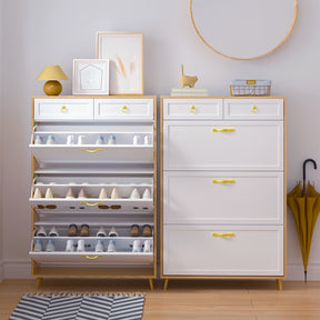 Sapateira com 3 Gavetas Basculantes e 2 Gavetas de Armazenamento + 1 Ano de Garantia